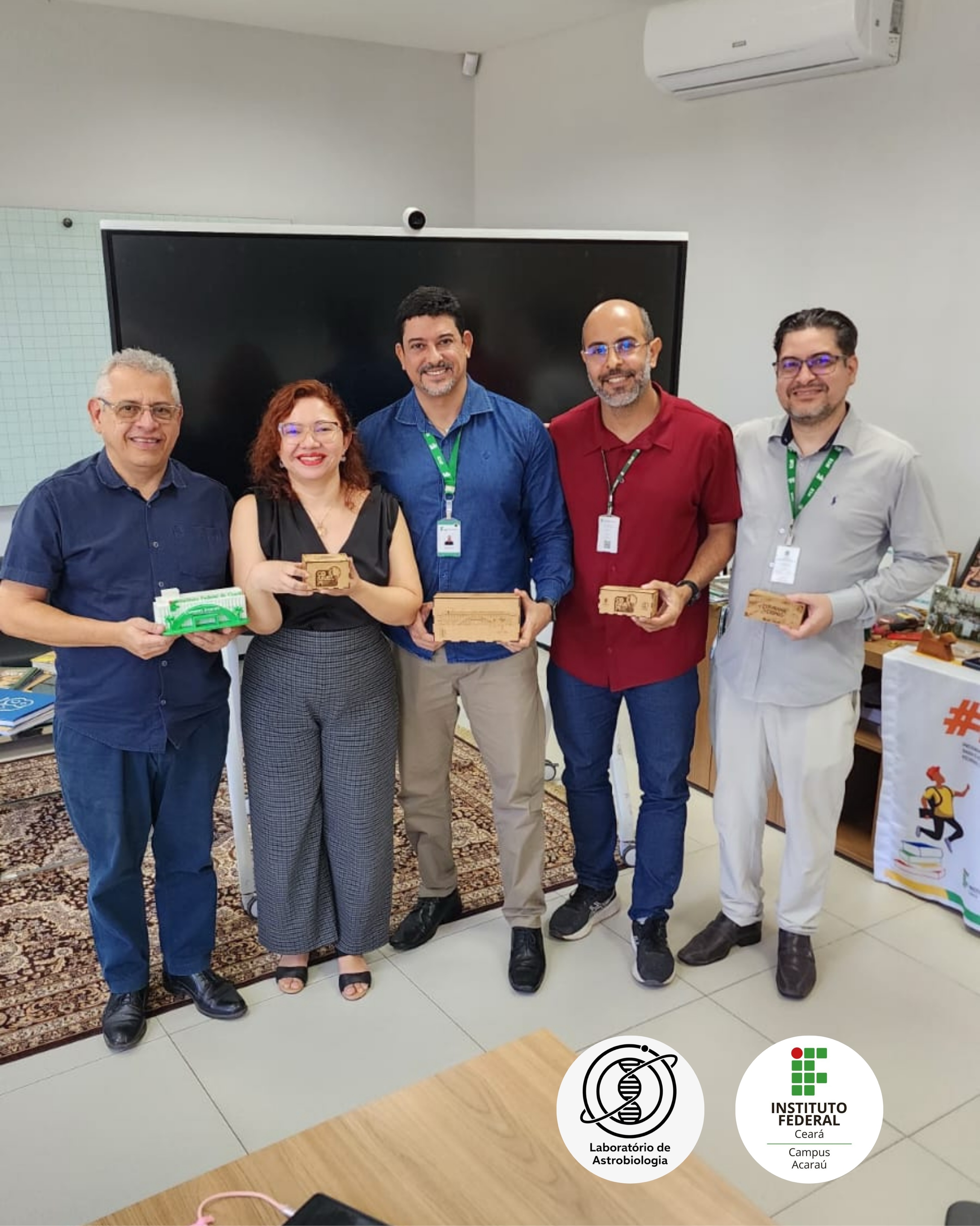 Reunião na Reitoria do IFCE em Fortaleza com o Reitor Prof. Wally Menezes